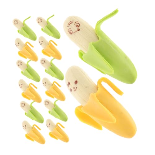 Angoily 50 Stück Kawaii Radiergummis Multifunktionale Bananen Radiergummis in Mischfarben Praktische und Süße für von Angoily