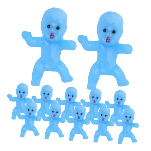Angoily 50 Stück Kleines zum Sitzen auf Brüsten für Babys Neugeborenes realistische Babypuppe Junge -Minipuppen Mini-Babys aus Kunststoff PVC Sky-Blue von Angoily