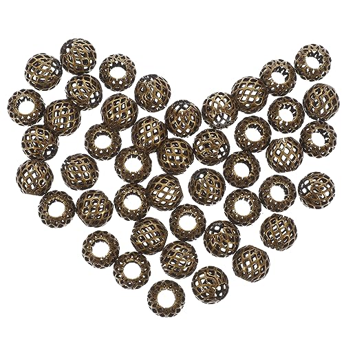 Angoily 50 Stück Kupferperle Perlen für Armbänder Spacer Schmuck Basteln Zahlen groß Reiz Hohlperlen Runde Perlen Kleine Metallperlen Armbandperlen dekorative Perlen Angoily 50 Stück Kupferperle Perlen für Armbänder Spacer Schmuck Basteln Zahlen groß Reiz Hohlperlen Runde Perlen Kleine Metallperlen Armbandperlen dekorative Perlen von Angoily