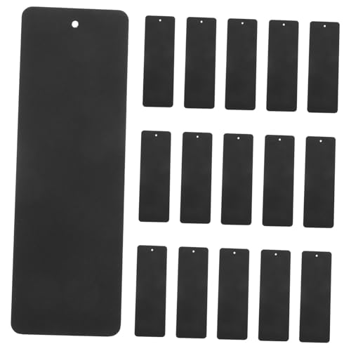 Angoily 50 Stück Leere Bookmarks aus Karton DIY Lesezeichen mit Löchern für Kreative Projekte Robuste Blanko Karten für Schule und Bastelarbeiten von Angoily