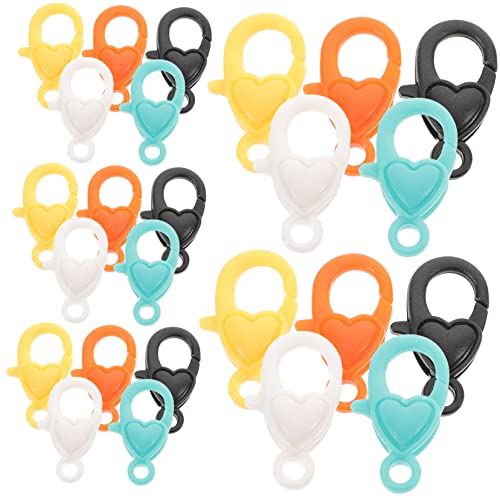 Angoily 50 Stück Liebe Hummer Schnalle Große Hummerkrallenverschluss Für Schmuck Karabinerverschlüsse Armbandverschlüsse Karabiner-schmuckverschlüsse Schließe Plastik Angoily 50 Stück Liebe Hummer Schnalle Große Hummerkrallenverschluss Für Schmuck Karabinerverschlüsse Armbandverschlüsse Karabiner-schmuckverschlüsse Schließe Plastik von Angoily