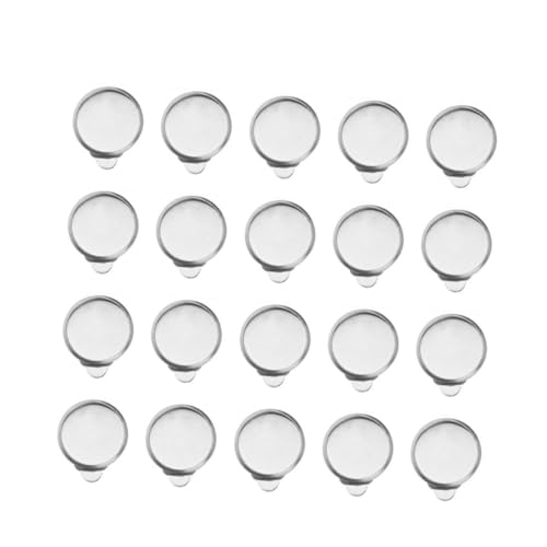 Angoily 50 Stück Materialien für Ohrclips Ohrringhüllen für den Sport Ohrringrückseiten für Ohrstecker ohrringe clips Ohrring Clips schöner Ohrclip ohrclips schmuck selber machen Silver von Angoily