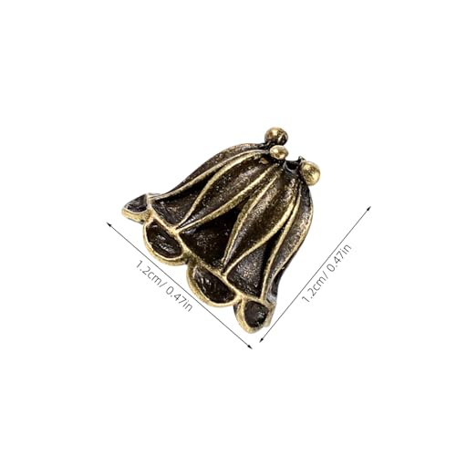 Angoily 50 Stück Metall Blüten Perlenkappen Vintage Spacer Endkappen für Halskette Armband Ohrringe DIY Schmuckherstellung Zubehör Blumenförmig Langlebig von Angoily