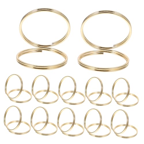 Angoily 50 Stück Metall Kartenhalter Rund Goldfarben Stabile Foto und Tischkartenhalter für Hochzeit Memo und Menükartenclips Handlich Leicht Langlebig für Tischdeko und Notizen von Angoily