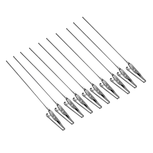 Angoily 50 Stück Metall Krokodilklemmen mit Langen Enden Stabile Fotohalter für DIY Projekte für Hochzeiten Partys und Memohalter aus Robustem Metall Angoily 50 Stück Metall Krokodilklemmen mit Langen Enden Stabile Fotohalter für DIY Projekte für Hochzeiten Partys und Memohalter aus Robustem Metall von Angoily