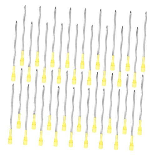 Angoily 50 Stück Metall Kugelschreibermine Mittlere Spitze Nachfüllminen für Schul und Büro Kugelschreiber Glattes Schreiben Kompatibel mit Stylus Pen Kostensparend und Vielseitig von Angoily