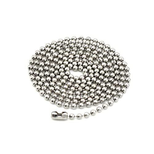 Angoily 50 Stück Metallperlen Ketten Eisen Runde Diy Schmuckzubehör für Armbänder und Leicht und Robust für Bastelprojekte von Angoily