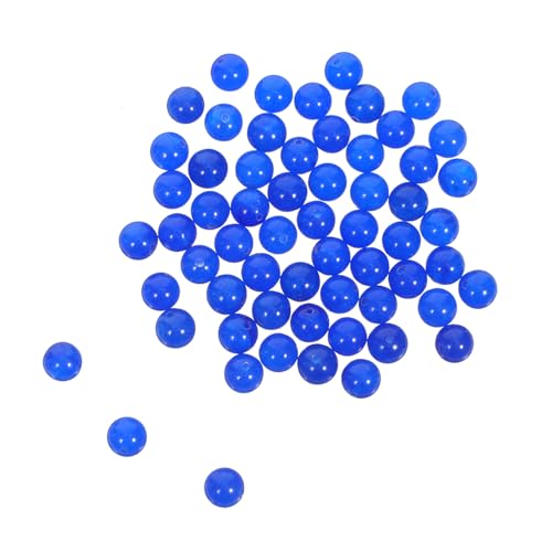 Angoily 50 Stück Natürliche Lapis Lazuli Lose Perlen Runde Edelstein Schmuckperlen für DIY Armbänder Halsketten Basteln Dekorationen von Angoily
