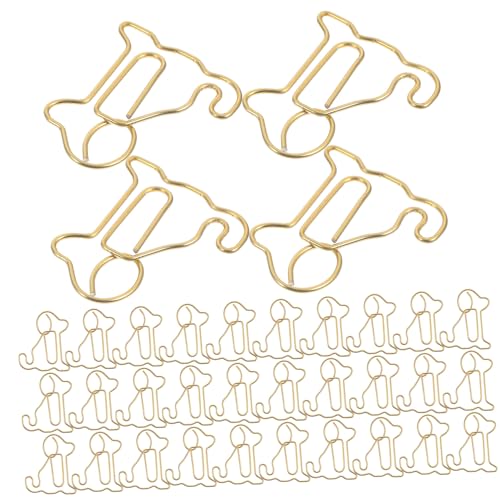 Angoily 50 Stück Niedliche Metall Büroklammern Sitzender Hund Design Kleine Dokumentenklammern Stabile Memo Clips für Büro Schule und Zuhause Langlebig und Praktisch Angoily 50 Stück Niedliche Metall Büroklammern Sitzender Hund Design Kleine Dokumentenklammern Stabile Memo Clips für Büro Schule und Zuhause Langlebig und Praktisch von Angoily
