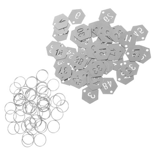Angoily 50 Stück Nummernschild Zahlenplatte Metallanhänger Mit Zahlen Ausgehöhlte Edelstahl -zahlen -tags Metallschlüssel -tags Schlüsselringe Schlüsselbeschriftung Rostfreier Stahl Silber Angoily 50 Stück Nummernschild Zahlenplatte Metallanhänger Mit Zahlen Ausgehöhlte Edelstahl -zahlen -tags Metallschlüssel -tags Schlüsselringe Schlüsselbeschriftung Rostfreier Stahl Silber von Angoily