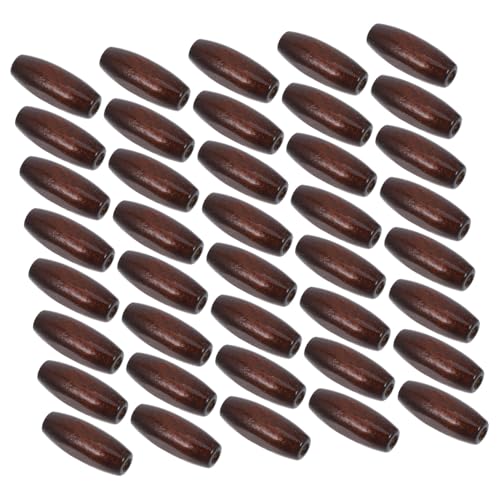 Angoily 50 Stück Oval Holzperlen aus Ahornholz Natürliche Unbehandelte Holz perlen für DIY Schmuck Makramee Vorhänge Taschen und Weihnachtsdekorationen Rustikal Schokoladenbraun Angoily 50 Stück Oval Holzperlen aus Ahornholz Natürliche Unbehandelte Holz perlen für DIY Schmuck Makramee Vorhänge Taschen und Weihnachtsdekorationen Rustikal Schokoladenbraun von Angoily