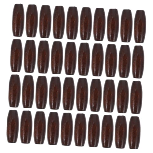 Angoily 50 Stück Oval Natürliche Holzperlen Robuste Bastelperlen für DIY Makramee Schmuck Spacer Perlen für Vorhänge Taschen Dekoration in Schokoladenfarbe Angoily 50 Stück Oval Natürliche Holzperlen Robuste Bastelperlen für DIY Makramee Schmuck Spacer Perlen für Vorhänge Taschen Dekoration in Schokoladenfarbe von Angoily