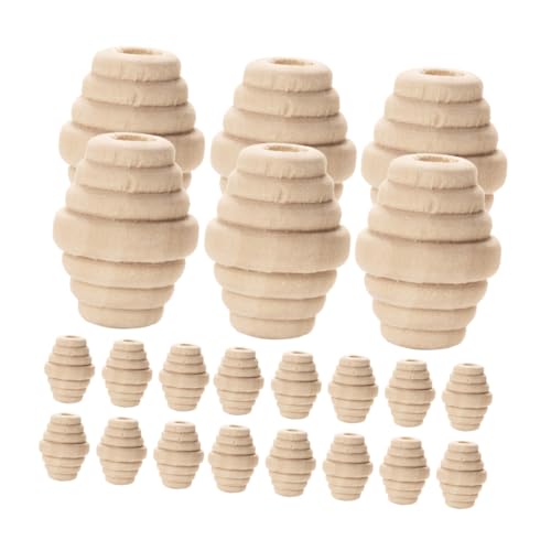 Angoily 50 Stück Ovale Holzperlen mit Gewinde Langlebige Schmuckperlen für DIY Bastelprojekte Natürliche Braune Spacer Perlen für Armbänder und Heimdekoration Angoily 50 Stück Ovale Holzperlen mit Gewinde Langlebige Schmuckperlen für DIY Bastelprojekte Natürliche Braune Spacer Perlen für Armbänder und Heimdekoration von Angoily