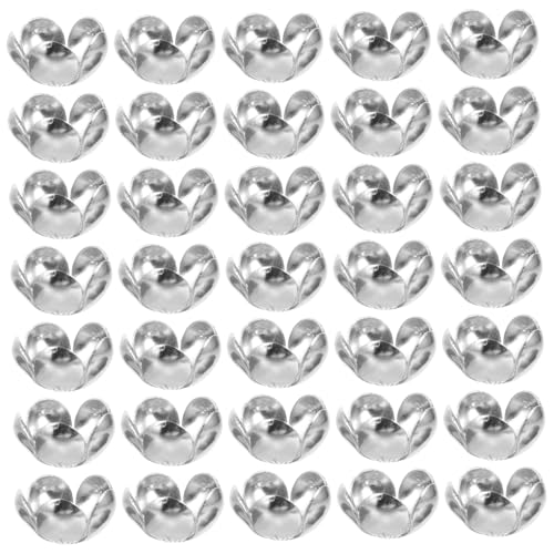 Angoily 50 Stück Perlenkappen Blumenform für Schmuckherstellung Filigrane Spacer Caps aus Geeignet für DIY Armbänder Halsketten Ohrringe Zubehör für Kreative Bastelprojekte Angoily 50 Stück Perlenkappen Blumenform für Schmuckherstellung Filigrane Spacer Caps aus Geeignet für DIY Armbänder Halsketten Ohrringe Zubehör für Kreative Bastelprojekte von Angoily