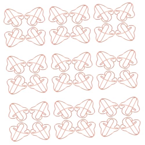 Angoily 50 Stück Pilzförmige Metall Paperclips Rosegold Kleine Dekorative Büroklammern Für Büroorganisation Scrapbooking Und Lesezeichen Angoily 50 Stück Pilzförmige Metall Paperclips Rosegold Kleine Dekorative Büroklammern Für Büroorganisation Scrapbooking Und Lesezeichen von Angoily