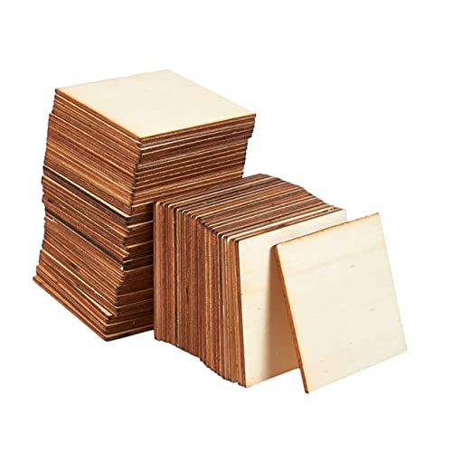 Angoily 50 Stück Quadratische Holzscheiben Naturbelassen Glatt für Diy Bastelprojekte Malerei Eltern Kunsthandwerk Schulprojekte Holzchips für Dekoration und Handarbeit Angoily 50 Stück Quadratische Holzscheiben Naturbelassen Glatt für Diy Bastelprojekte Malerei Eltern Kunsthandwerk Schulprojekte Holzchips für Dekoration und Handarbeit von Angoily