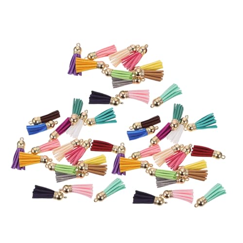 Angoily 50 Stück Quasten-anhänger Aus Leder Dekorativ Mini Schlüssel Stichworte Lederanhänger Zum Aufhängen Diy Zubehör Lederquastenanhänger Tasche Hängende Dekoration Legierung Colorful Angoily 50 Stück Quasten-anhänger Aus Leder Dekorativ Mini Schlüssel Stichworte Lederanhänger Zum Aufhängen Diy Zubehör Lederquastenanhänger Tasche Hängende Dekoration Legierung Colorful von Angoily