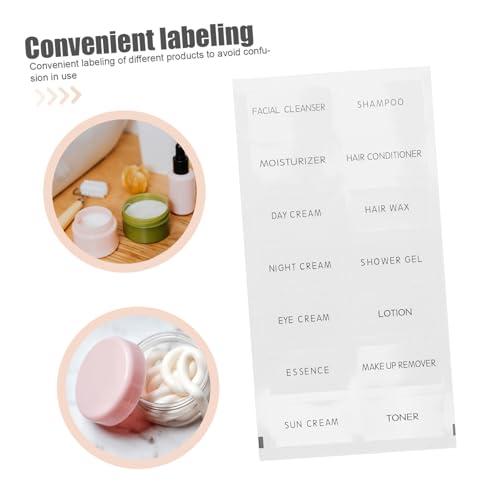 Angoily 50 Stück Reise Shampoo Flaschen Etiketten Selbstklebend Transparent Badezimmer Aufkleber für Kosmetik Hautpflege und Toilettenartikel zum Einfachen Befüllen und Organisieren Angoily 50 Stück Reise Shampoo Flaschen Etiketten Selbstklebend Transparent Badezimmer Aufkleber für Kosmetik Hautpflege und Toilettenartikel zum Einfachen Befüllen und Organisieren von Angoily