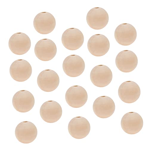Angoily 50 Stück Runde Holzperlen Unfertige Spacer Perlen Naturholzfarbe für DIY Bastelarbeiten für Schmuckherstellung und Kreative Dekorationen Angoily 50 Stück Runde Holzperlen Unfertige Spacer Perlen Naturholzfarbe für DIY Bastelarbeiten für Schmuckherstellung und Kreative Dekorationen von Angoily
