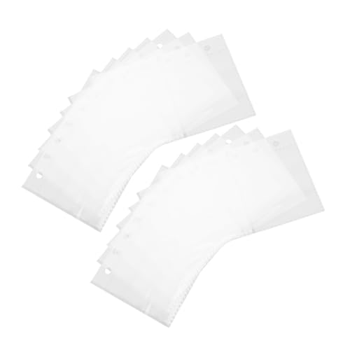 Angoily 50 Stück Sammelalbumseiten Sammelkartenhüllen Buchseite gebunden Beschützer Alben Kartentaschen für Stauraum Kartenärmel Fotoseiten für Fotoalbum Studententaschen PVC Transparent von Angoily