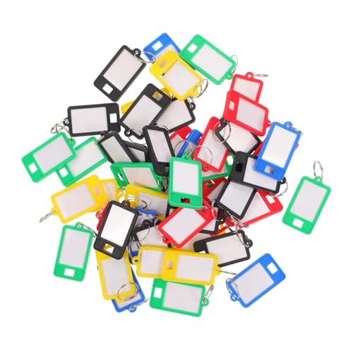 Angoily 50 Stück Schlüsselkartenetikett Key Tag Keychain -etikett Schlüsseletikett Für Gepäck Schlüsselanhänger Mit Etiketten Namensschild Schlüsselkette Schlüsselbund Identifikation Farbe Angoily 50 Stück Schlüsselkartenetikett Key Tag Keychain -etikett Schlüsseletikett Für Gepäck Schlüsselanhänger Mit Etiketten Namensschild Schlüsselkette Schlüsselbund Identifikation Farbe von Angoily