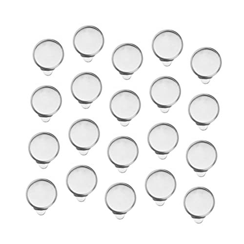 Angoily 50 Stück Schöner Ohrclip Clips Ohrringrückseiten Für Ohrstecker Schmuck Ohren Ohrringhüllen Für Den Sport Herstellung Silber Clip Auf Ohrringrohlinge Empfindlich Diy Ohrring Silver von Angoily