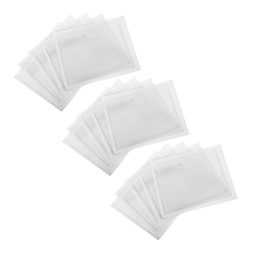 Angoily 50 Stück Selbstklebende Etiketten Taschen Transparente Aufbewahrungsbeutel für Karten Schutz Wiederablösbar Flexibel für Büro Schule Zuhause Beschriftbare Labelhüllen von Angoily