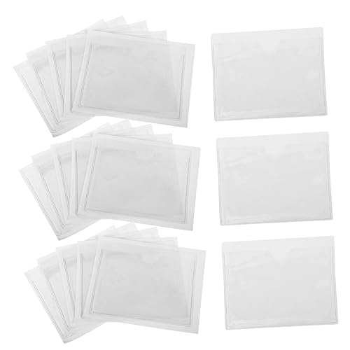 Angoily 50 Stück Selbstklebende PVC Etiketten Taschen mit Karten Transparente Kartenhüllen für Beschriftung Namensschilder und Etiketten für Kleine Unternehmen Angoily 50 Stück Selbstklebende PVC Etiketten Taschen mit Karten Transparente Kartenhüllen für Beschriftung Namensschilder und Etiketten für Kleine Unternehmen von Angoily