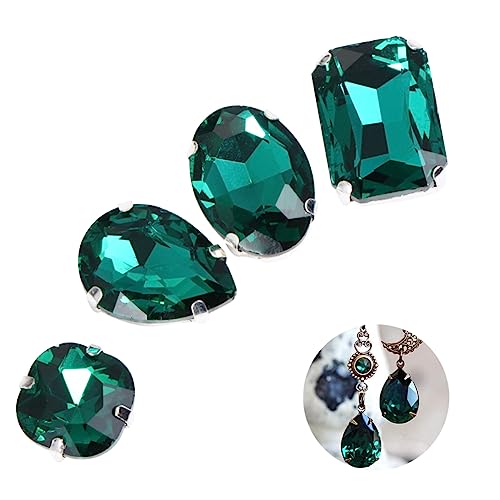 Angoily 50 Stück Strasssteine schmuckherstellung schmuck machen DIY handgefertigte Bekleidungsaccessoires Jun Schüttgut künstlich Hotfix Träne für Kleidungsstück Kristallklaue Dark Green Angoily 50 Stück Strasssteine schmuckherstellung schmuck machen DIY handgefertigte Bekleidungsaccessoires Jun Schüttgut künstlich Hotfix Träne für Kleidungsstück Kristallklaue Dark Green von Angoily