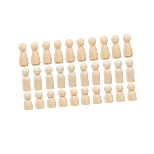 Angoily 50 Stück Teiliges Holz DIY puppen Familie zum Bemalen Glatte Oberfläche Kindersicher Originelles Bastelspielzeug für Fördert Vorstellungskraft und Geschicklichkeit für Wohn Angoily 50 Stück Teiliges Holz DIY puppen Familie zum Bemalen Glatte Oberfläche Kindersicher Originelles Bastelspielzeug für Fördert Vorstellungskraft und Geschicklichkeit für Wohn von Angoily