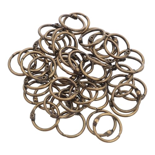 Angoily 50 Stück Teiliges Metall Buchbinderinge Öffnungsring für Notizbücher Planer Scrapbooks Loseblatt Organizer mit Schnappverschluss für Einfaches Umblättern und Effiziente von Angoily