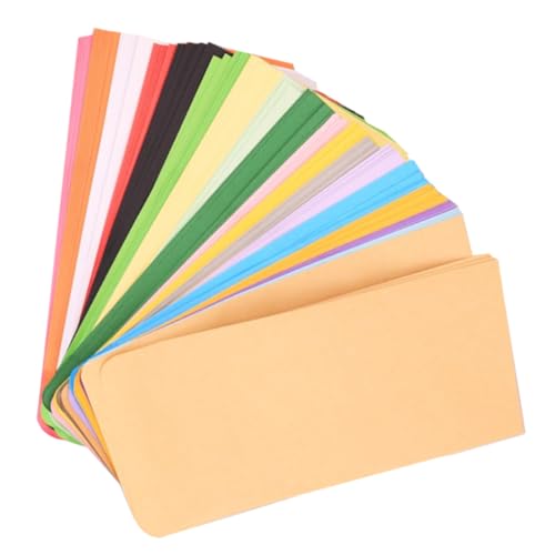 Angoily 50 Stück Umschlag farbig Budgetierung Farbe Rechnungen briefumschläge Umschläge für Bargeld geldsparende Umschläge Geldumschläge zum Sparen von Bargeld Geld sparen Papier von Angoily