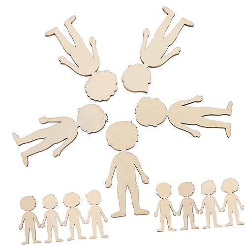 Angoily 50 Stück Unbearbeitete Holzfiguren Ausschnitte für Basteln Holzscheiben Figuren für DIY Projekte für Kinderhandwerk und Dekoration Angoily 50 Stück Unbearbeitete Holzfiguren Ausschnitte für Basteln Holzscheiben Figuren für DIY Projekte für Kinderhandwerk und Dekoration von Angoily