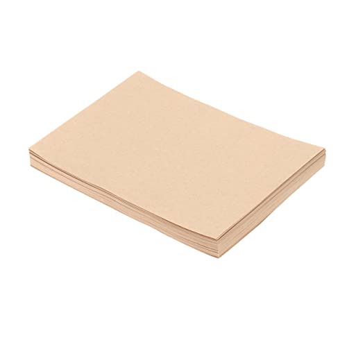 Angoily 50 Stück Vintage Kraftpapier Liniertes Briefpapier Vintage Briefpapier Pergamentpapier Grußpapier Blankopapier Briefpapier Gealterte Alte Einfarbige Blöcke Khaki von Angoily
