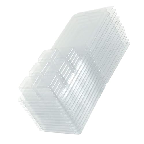 Angoily 50 Stück Wachsschmelzformen Transparente Kunststoff Behälter für Diy und Seifenherstellung Stapelbar Wiederverwendbar für Wachswürfel und Dufttarts Angoily 50 Stück Wachsschmelzformen Transparente Kunststoff Behälter für Diy und Seifenherstellung Stapelbar Wiederverwendbar für Wachswürfel und Dufttarts von Angoily