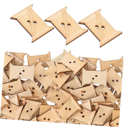 Angoily 50 Stück Wickelbretter Holzspäne Kreuzstich Garnspulen Strickwerkzeug Für Heimstickerei Kreuzstich Spulen Organizer Faden Nähgarnspulen Nähmaschine Holzstricker Beige von Angoily
