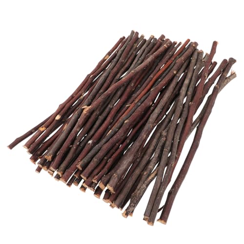 Angoily 50 Stück Zweigdekorationsmaterialien Zweige zum Selbermachen Stiele Zweige zum Basteln schmücken Stöcke Naturholzstäbe DIY Holzstäbe Baumzweige natürliche Zweige für Handwerk Brown von Angoily