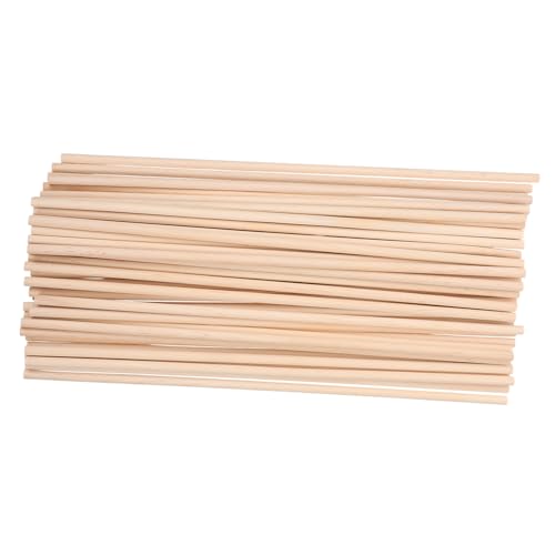 Angoily 50 Stück Zylindrische Holzstäbchen für Diy Bastelprojekte Naturholz für Kreative Handarbeiten zum Malen und Gestalten von Kunstwerken von Angoily
