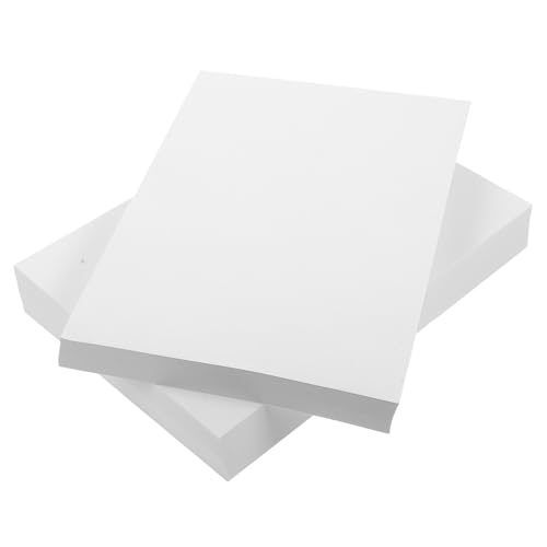 Angoily 500 Blatt Druckerpapier Schmucklos Papier Für Drucker Dickes Papier Diy Leeres Papier Leeres Malpapier Papier Für Handwerk Diy Bastelpapier A5 Leeres Papier Dickes Druckpapier Weiß von Angoily