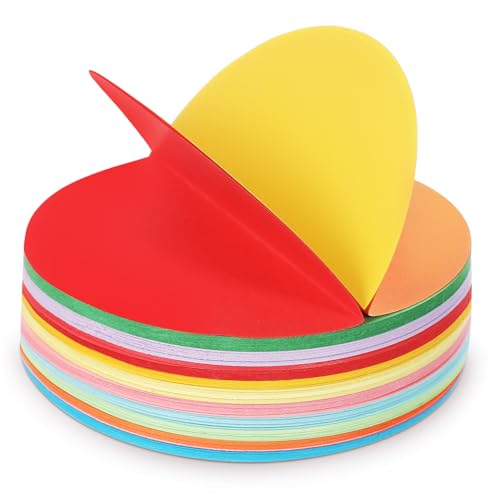 Angoily 500 Blatt Rundes Origami Papier Pastellfarben Dickes Bastelpapier für Dekorationen und Handarbeiten für Anfänger Angoily 500 Blatt Rundes Origami Papier Pastellfarben Dickes Bastelpapier für Dekorationen und Handarbeiten für Anfänger von Angoily