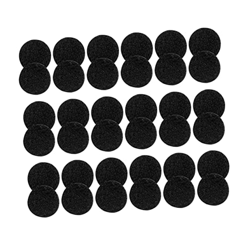 Angoily 500 Paare Rund Selbstklebende Klettpunkte Klettband Doppelseitig Abziehbar Schwarz für Schule Büro Organisation und Heimgebrauch Stark Haltbar von Angoily