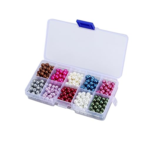Angoily 500 Stück Bunte Glasperlen Imitationsperlen Set für Schmuckherstellung Diy und Armbänder Hochwertige Bastelperlen für Kreative Projekte Angoily 500 Stück Bunte Glasperlen Imitationsperlen Set für Schmuckherstellung Diy und Armbänder Hochwertige Bastelperlen für Kreative Projekte von Angoily