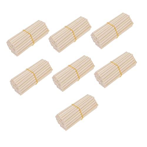 Angoily 500 Stück Diy Holzstiele für Handwerkliche Holzstäbchen Geeignet für Bastelprojekte Spielzeugherstellung und Kreative Aktivitäten von Angoily