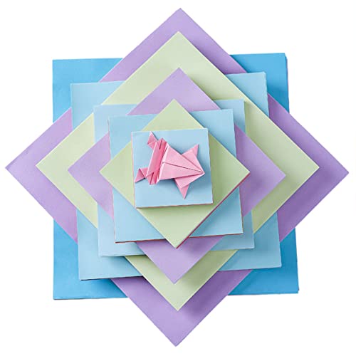 Angoily 500 Stück Faltpapier Buntes DIY Origami Papier für Farben für Bastelprojekte und Kindergartenaktivitäten von Angoily