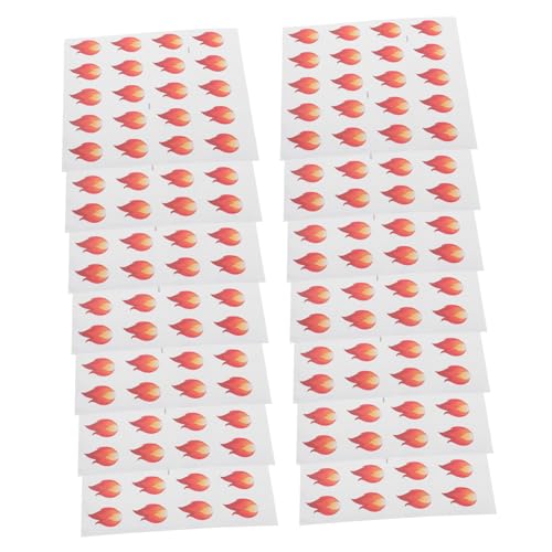 Angoily 500 Stück Flammenaufkleber Selbstklebend Lebensmittelwarnung für Scharfe Saucen Kreative Etiketten für Scrapbooking DIY Projekte von Angoily