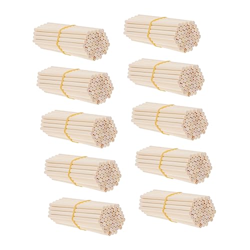 Angoily 500 Stück Holzstäbchen für Eiscremeherstellung Diy Sticks Praktische Bastelsticks für Kunstprojekte und Matheunterricht von Angoily
