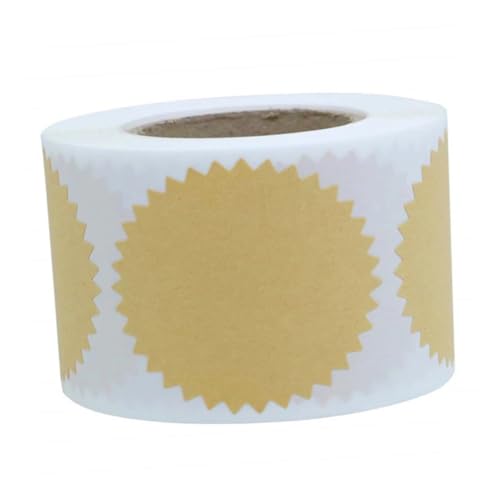 Angoily 500 Stück Leerer Aufkleber Aufkleber-etiketten Siegel Aufkleber Du Aufkleber Für Paketetiketten Geschenkaufkleber Umschlagaufkleber Khaki Papier von Angoily
