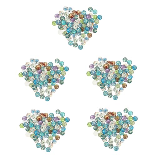 Angoily 500 Stück Leuchtende Patches Hirschform Runde Schmucksteine Diy Schmuckzubehör für Armbänder Ohrringe Bastelmaterial von Angoily