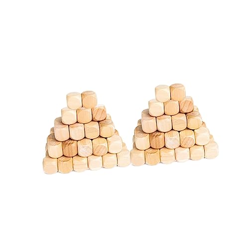 Angoily 50Stück Holzwürfel Set Leere Hölzerne für DIY Handwerk Unbemalte Seitige Blöcke für Projekte und Spiele für Bastelarbeiten und Puzzlegestaltung Angoily 50Stück Holzwürfel Set Leere Hölzerne für DIY Handwerk Unbemalte Seitige Blöcke für Projekte und Spiele für Bastelarbeiten und Puzzlegestaltung von Angoily