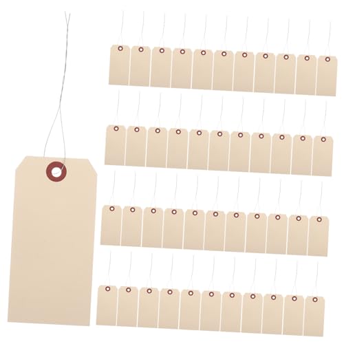 Angoily 50Stücke Manila Tags mit Draht Leere für Verpackung und Versand Stabil und Vielseitig Einsetzbar für Organisation und Beschriftung Angoily 50Stücke Manila Tags mit Draht Leere für Verpackung und Versand Stabil und Vielseitig Einsetzbar für Organisation und Beschriftung von Angoily